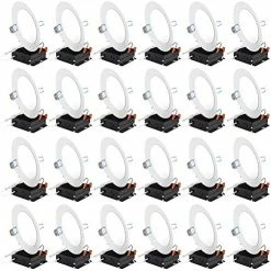 Cheapest ✔️ 24 Pack 6 Inch Ultra Thin LED Recessed Ceiling Lights Slim, 5000K Daylight, Dimmable 14W=100W, 850 LM, Smooth Trim Damp Rated, Canless Wafer Thin With Junction Box - ETL & Energy Star 🔔 -Lighting & Ceiling Fans Shop 51H3IwccXoL. AC 1