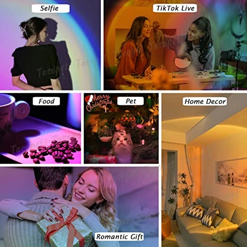 Discount π― Sunset Lamp Projector Sunset Projection Lamp Sunset Light With Remote Mood Lighting UFO Sunset Lamps Rainbow Night Light Colorful Sunlight Lamp Led Multiple Colors Changing For Home Bedroom Multicolored π₯ 6 Discount π― Sunset Lamp Projector Sunset Projection Lamp Sunset Light With Remote Mood Lighting UFO Sunset Lamps Rainbow Night Light Colorful Sunlight Lamp Led Multiple Colors Changing For Home Bedroom Multicolored π₯ - Image 4