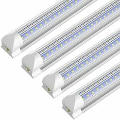 Discount 🛒 8FT LED Shop Light Fixture, 72W 9360LM 6000K Cool White,High Output Linkable Tube Light, Double Sided V Shape T8 8 Foot LED Shop Lights For Garage, Warehouse, 4 Pack 🧨 -Lighting & Ceiling Fans Shop 51HgqL4CDkL. AC
