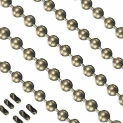 Hot Sale 🛒 Pull Chain Extension, 2 Pack 36" Stainless Steel Ceiling Fan Pull Chain, Strong Bearing & Rustproof, 6 Size Light Chain Pull Extender With 6 Solid Matching Connectors Sliver ❤️ -Lighting & Ceiling Fans Shop 51I4QHwd9yL. AC