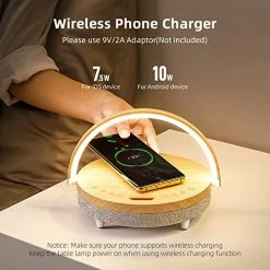 Brand new 🤩 Bedside Table LED Night Light With Wireless Charger And Bluetooth Speaker, Desk Lamp As Sleep Aid White Noise Machine And Phone Holder, Great 🎂 Birthday Gifts For Girlfriend, 👩 Women, Mom, M 🌟 -Lighting & Ceiling Fans Shop 51JAfUmSCLL
