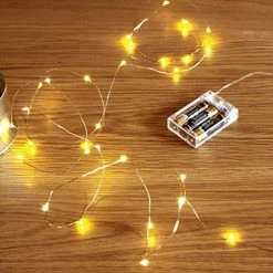 Top 10 🤩 Led String Lights, Sanniu Mini Battery Powered Copper Wire Starry Fairy Lights, Battery Operated Lights For Bedroom, ❄ Christmas, Parties, Wedding, Centerpiece, Decoration (5m/16ft Warm White) 🌟