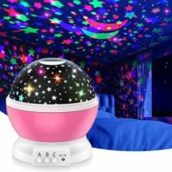 Discount 🌟 Kids Star Night Light Projector 360 Degree Rotating Moon Star Nightlight For 2-12 Year Old Baby 👧 Girls Gifts Night Lights For Nursery Children Room|Party|Birthday 🎁 Christmas Decor Toys (Pink) 🎁 -Lighting & Ceiling Fans Shop 51JVAynGmkL. AC
