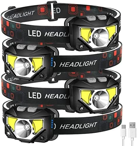 New π€© Headlamp Flashlight, LHKNL 1100 Lumen Ultra-Light Bright LED Rechargeable Headlight With White Red Light, 2-PACK Waterproof Motion Sensor Head Lamp, 8 Modes For Outdoor Camping Running Cycling Fishing βοΈ 9 New π€© Headlamp Flashlight, LHKNL 1100 Lumen Ultra-Light Bright LED Rechargeable Headlight With White Red Light, 2-PACK Waterproof Motion Sensor Head Lamp, 8 Modes For Outdoor Camping Running Cycling Fishing βοΈ - Image 7