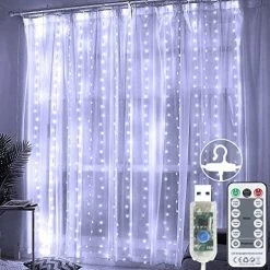 Top 10 💯 Fairy Curtain Lights For Bedroom 300 LED,SUWITU 🎄 Christmas String Lights USB Plug In 8 Modes Wall Hanging Twinkle Lights With Remote Control For In/Outdoor Wedding Party Backdrop Xmas Decor(9.8x9.8FT) Orange ✔️ -Lighting & Ceiling Fans Shop 51K4hsF56nL. AC