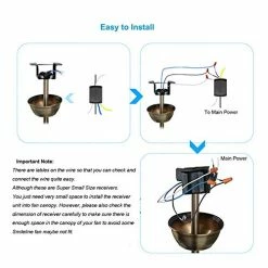 Outlet 😉 Ceiling Fan Remote Control Kit, Small Size Universal Ceiling Fans Light Remote, Speed, Light & Timing 3 In 1 Wireless Control, For Harbor Breeze Hunter Hampton Bay Lichler Ceiling Fans Remote 🔥 -Lighting & Ceiling Fans Shop 51K4tTPBVoL