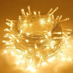 New 🔥 Extra-Long 66FT String Lights Outdoor/Indoor, 200 LED Upgraded Super Bright 🎄 Christmas Lights, Waterproof 8 Modes Plug In Fairy Lights For Bedroom Party Wedding Garden (Warm White) 🔔 -Lighting & Ceiling Fans Shop 51KaMrPKyfL. AC