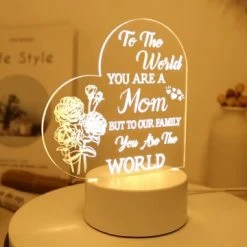 Cheapest 😉 Gifts For Mom From Daughter Son- Mom 🥳 Birthday Gifts Night Light, Mom Gifts For 🎄 Christmas 👪 Thanksgiving- Acrylic Engraved Night Light For Mo 🥰 -Lighting & Ceiling Fans Shop 51Kenp6vRmL