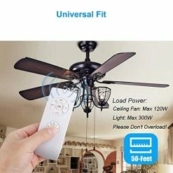 Best reviews of 🛒 Universal Ceiling Fan Remote Control Kit, 3-in-1 Ceiling Fan Light Timing & Speed Remote, For Hunter/Harbor Breeze/Westinghouse/Honeywell/Other Ceiling Fan Lamp ⌛