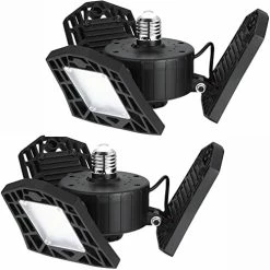 Best reviews of 😍 LED Garage Light - 6000 Lumen 6500K Daylight 60W, Three Leaf Led Garage Ceiling Lights ⭐ -Lighting & Ceiling Fans Shop 51MK2qrJpDL. AC 1