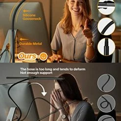 Top 10 👍 Desk Lamp For Office Home - Eye-Caring Architect Task Lamp 25 Lighting Modes Adjustable LED Desk Lamp Flexible Gooseneck Clamp Light For Workbench Drafting Reading Study (Black) 👏 -Lighting & Ceiling Fans Shop 51MhMZj4gZL