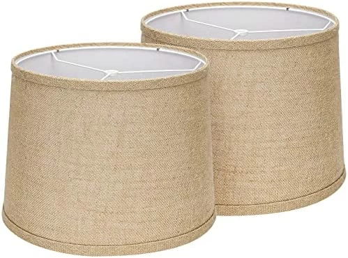 Cheap ๐ Lampshades Set Of 2, Drum Lampshades 11.6" Top X 12.6" Bottom X 9.8" High, Seaside Village Medium Lampshades (Spider Fitter), Beige Lampshades Natural Linen Hand Craft โ๏ธ 9 Cheap ๐ Lampshades Set Of 2, Drum Lampshades 11.6" Top X 12.6" Bottom X 9.8" High, Seaside Village Medium Lampshades (Spider Fitter), Beige Lampshades Natural Linen Hand Craft โ๏ธ - Image 7