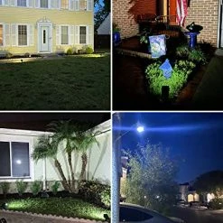 Brand new 😍 Solar Spot Lights Outdoor, [10 Pack/72 LED/3 Modes] 2-in-1 Solar Landscape Spotlights, Auto On/Off IP67 Waterproof Solar Powered Wall Lights For Front Door, Backyard, Garage, Deck(Cool White) 🎁 -Lighting & Ceiling Fans Shop 51Nc7VrRpgL