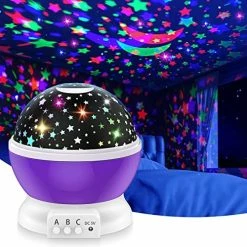 Discount 🌟 Kids Star Night Light Projector 360 Degree Rotating Moon Star Nightlight For 2-12 Year Old Baby 👧 Girls Gifts Night Lights For Nursery Children Room|Party|Birthday 🎁 Christmas Decor Toys (Pink) 🎁 -Lighting & Ceiling Fans Shop 51NcTx oL. AC