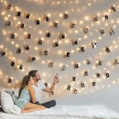 Hot Sale 👏 Photo Clip String Light - 33Ft 100LED Fairy Lights With Clips For Pictures, Photo Lights With 50 Clear Clips For Dorm Bedroom Wall/Wedding Décor 😉 -Lighting & Ceiling Fans Shop 51OLLIytLL. AC