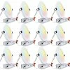 Discount 🔔 12-Pack 6 Inch LED Recessed Lighting With Junction Box, CRI90, 5CCT Dimmable Ultra-Thin Recessed Downlight, 2700K3000K3500K4000K5000K Color Temperature Selectable, ETL & ES Cool White (4000k) 🔥 2 Discount 🔔 12-Pack 6 Inch LED Recessed Lighting With Junction Box, CRI90, 5CCT Dimmable Ultra-Thin Recessed Downlight, 2700K3000K3500K4000K5000K Color Temperature Selectable, ETL & ES Cool White (4000k) 🔥 -Lighting & Ceiling Fans Shop 51OZFaxSgIL