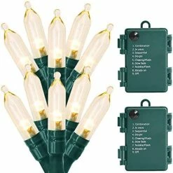 Flash Sale 🌟 Christmas Lights, Battery Operated String Lights 18ft 50 LED 8 Modes LED Mini Lights With Timer For 🎄 Christmas Tree Wreath Party Home Indoor Outdoor Decor, Waterproof, Warm White Green Wire Warm White 🌟 -Lighting & Ceiling Fans Shop 51PdvVCPIDL. AC