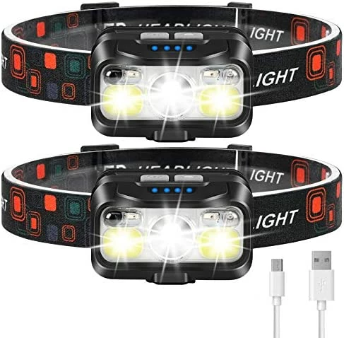 Buy β LHKNL Headlamp Rechargeable, 1100 Lumen Super Bright Motion Sensor Head Lamp Flashlight, 2-Pack Waterproof LED Headlight With White Red Light, 8 Modes Head Lights For Camping Cycling Running Fishing π₯ 6 Buy β LHKNL Headlamp Rechargeable, 1100 Lumen Super Bright Motion Sensor Head Lamp Flashlight, 2-Pack Waterproof LED Headlight With White Red Light, 8 Modes Head Lights For Camping Cycling Running Fishing π₯ - Image 4