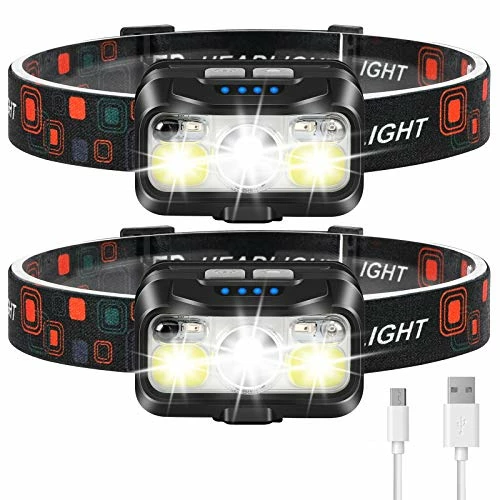 Buy β LHKNL Headlamp Rechargeable, 1100 Lumen Super Bright Motion Sensor Head Lamp Flashlight, 2-Pack Waterproof LED Headlight With White Red Light, 8 Modes Head Lights For Camping Cycling Running Fishing π₯ 3 Buy β LHKNL Headlamp Rechargeable, 1100 Lumen Super Bright Motion Sensor Head Lamp Flashlight, 2-Pack Waterproof LED Headlight With White Red Light, 8 Modes Head Lights For Camping Cycling Running Fishing π₯