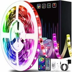 Best reviews of 😉 100ft Led Strip Lights (2 Rolls Of 50ft) Bluetooth Smart App Music Sync Color Changing RGB Led Light Strip With Remote And Power Adapter,Led Lights For Bedroom Room Home Decor Party Festiva 🤩 -Lighting & Ceiling Fans Shop 51QPB4 xIvL. AC