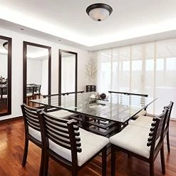 Top 10 ✔️ Esigners Fountain 1257S-ORB-AL Today's Home Flush Mount Ceiling Light, 11 In, Bronze ⌛ -Lighting & Ceiling Fans Shop 51QYIm24dmL