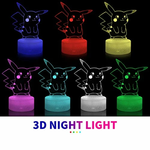 Cheap π Yiwoo 3D Illusion LED Night Light,7 Colors Gradual Changing Touch Switch USB Table Lamp For Holiday Gifts Or Home Decorations Black Base β¨ 4 Cheap π Yiwoo 3D Illusion LED Night Light,7 Colors Gradual Changing Touch Switch USB Table Lamp For Holiday Gifts Or Home Decorations Black Base β¨ - Image 2