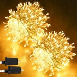 New 🔥 Extra-Long 66FT String Lights Outdoor/Indoor, 200 LED Upgraded Super Bright 🎄 Christmas Lights, Waterproof 8 Modes Plug In Fairy Lights For Bedroom Party Wedding Garden (Warm White) 🔔 -Lighting & Ceiling Fans Shop 51R6cTg5WqL. AC
