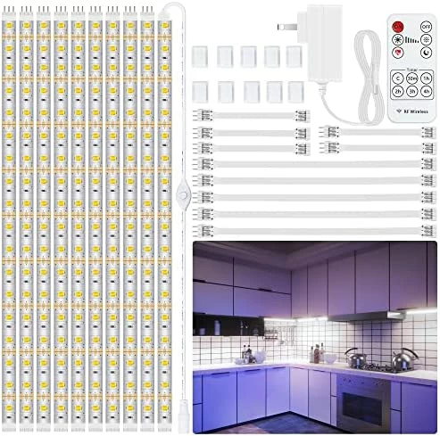 Best deal โ 8 PCS Under Cabinet Lighting Kit, Bright Under Cabinet Lights, Flexible Led Strip Lights With RF Remote And Power Adapter, For Kitchen Cabinets Shelf Desk Counter, 2700K Warm White, 13ft 4000k - Neutral White ๐ 13 Best deal โ 8 PCS Under Cabinet Lighting Kit, Bright Under Cabinet Lights, Flexible Led Strip Lights With RF Remote And Power Adapter, For Kitchen Cabinets Shelf Desk Counter, 2700K Warm White, 13ft 4000k - Neutral White ๐ - Image 11
