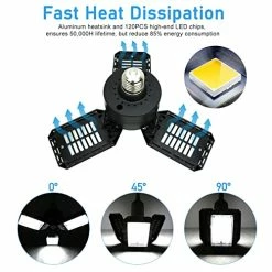 Discount π Garage Light LED Garage Light 80W Led Garage Ceiling Lights With 3 Adjustable Panels Garage Lights Ceiling Led, E26/E27 LED Shop Lights For Garage, Workshop, Basement, Barn, Attic π 12 Discount π Garage Light LED Garage Light 80W Led Garage Ceiling Lights With 3 Adjustable Panels Garage Lights Ceiling Led, E26/E27 LED Shop Lights For Garage, Workshop, Basement, Barn, Attic π -Lighting & Ceiling Fans Shop 51RBYXlSNBL