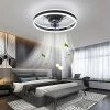 Best deal 🎉 Low Profile Ceiling Fan With Light - Modern Flush Mount Enclosed Ceiling Fan 19.7" LED Dimmable Bladeless Ceiling Fans With Remote Control,Smart 3 Light Color And 6 Speeds Gold 😉 -Lighting & Ceiling Fans Shop 51RM1zeI3kL