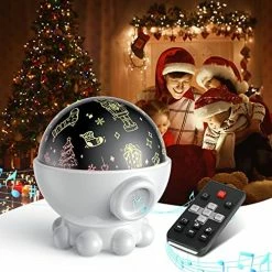 Coupon 😉 Ocean Night Light Projector For Kids, Octopus Decor Toys For 3-8 Year Old Boys, 3 In 1 Star&Moon Projection For 2-10 Year Old 👧 Girls, 9 Lullaby Songs, Toddler Toys, Adjustable 360-Degree Rotation White 😉 -Lighting & Ceiling Fans Shop 51RQOJpNOHL. AC