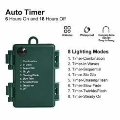Flash Sale 🌟 Christmas Lights, Battery Operated String Lights 18ft 50 LED 8 Modes LED Mini Lights With Timer For 🎄 Christmas Tree Wreath Party Home Indoor Outdoor Decor, Waterproof, Warm White Green Wire Warm White 🌟 -Lighting & Ceiling Fans Shop 51RXM93TUNL