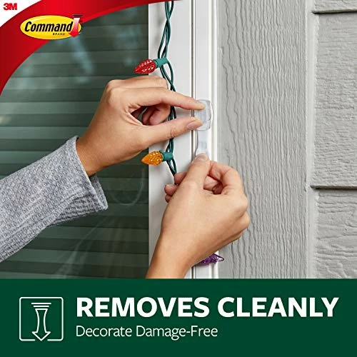 Best Pirce π₯ Outdoor Light Clips, Damage Free Hanging Light Clips With Adhesive Strips, Wall Clips For Hanging Outdoor π Christmas Decorations, Lights And Cables, 20 Clear Clips And 24 Command Strips π 5 Best Pirce π₯ Outdoor Light Clips, Damage Free Hanging Light Clips With Adhesive Strips, Wall Clips For Hanging Outdoor π Christmas Decorations, Lights And Cables, 20 Clear Clips And 24 Command Strips π - Image 3