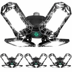 Best reviews of 🌟 LED Garage Light 4 Pack, 6000LM 6000K 60W Garage Lights, Deformable Bright LED Garage Ceiling Lights With 4 Adjustable Panels, Garage Led Light, Garage Lighting For Basement, Barn E26/E27 👏