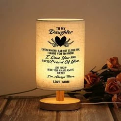 Cheap 🔥 Daughter Gifts From Dad - Gifts For Daughter，Birthday Gifts For Daughter Adult，Father To Daughter Gifts Fabric Wooden Lamp Of Bedroom For 🔔 Christmas 🎂 Birthday Anniversary Wedding Graduation Gift Dear Dad 🔥 -Lighting & Ceiling Fans Shop 51Sw2NmasUL. AC