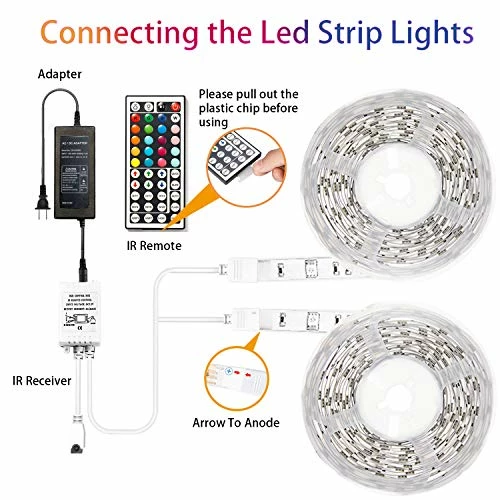 Deals โ๏ธ 65.6ft Led Lights For Bedroom Dalattin Led Strip Lights Color Changing Lights With 44 Keys Remote,2 Rolls Of 32.8f ๐ 4 Deals โ๏ธ 65.6ft Led Lights For Bedroom Dalattin Led Strip Lights Color Changing Lights With 44 Keys Remote,2 Rolls Of 32.8f ๐ - Image 2
