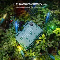Brand new 🧨 50 LED Outdoor 🎄 Christmas Lights, 16 FT Battery Operated Mini String Lights With 8 Modes & Timer, Xmas Tree Lights Waterproof For Patio Garden Party Wedding Holiday Decor, Multicolor ⌛ -Lighting & Ceiling Fans Shop 51TjsJ6TZeL