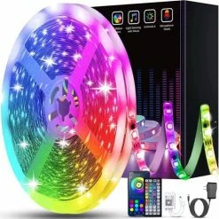 Best reviews of 😉 100ft Led Strip Lights (2 Rolls Of 50ft) Bluetooth Smart App Music Sync Color Changing RGB Led Light Strip With Remote And Power Adapter,Led Lights For Bedroom Room Home Decor Party Festiva 🤩 -Lighting & Ceiling Fans Shop 51TmQP2lEL. AC