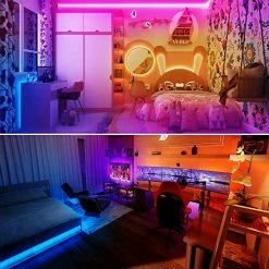Wholesale ❤️ 100ft Bluetooth LED Strip Lights, SMD5050 Music Sync LED Lights Strip, RGB Color Changing LED Lights With Remote,Smart Phone APP Control, LED Lights For Bedroom,TV,Room DIY (APP+Remote +Mic/50ftx2) 🥰 -Lighting & Ceiling Fans Shop 51UKesRKxSL