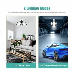 Brand new 🧨 Deformable LED Garage Lights Garage Light Bulbs 100W 10000LM Garage Lighting Super Bright Work Lights With E26 Base, Screw In Shop Light For Garage Storage Cabinet Basement Workbench ✨ -Lighting & Ceiling Fans Shop 51V1jJFjptL