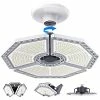 Best Sale 🛒 LED Garage Lights, 140W 18500 Lumens Garage Lighting, 6000K Daylight With Deformable Three Panels Garage Ceiling Light Fixture E26/E27 Triple Glow LED Shop Light For Garage Basement Workshop Warehouse Black 🎉 -Lighting & Ceiling Fans Shop 51VRkXRByoS