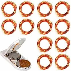 Wholesale ⌛ 12 Pack Fairy Lights Battery Operated, 6.6ft 20 LED Mini Waterproof Copper String Lights, Flexible Firefly Starry Moon Lights For Chrismas, Wedding Marson Jar, Warm White,Battery Included 😍 -Lighting & Ceiling Fans Shop 51W0g07PmL. AC
