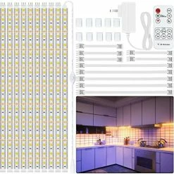 Best deal โ 8 PCS Under Cabinet Lighting Kit, Bright Under Cabinet Lights, Flexible Led Strip Lights With RF Remote And Power Adapter, For Kitchen Cabinets Shelf Desk Counter, 2700K Warm White, 13ft 4000k - Neutral White ๐ 20 Best deal โ 8 PCS Under Cabinet Lighting Kit, Bright Under Cabinet Lights, Flexible Led Strip Lights With RF Remote And Power Adapter, For Kitchen Cabinets Shelf Desk Counter, 2700K Warm White, 13ft 4000k - Neutral White ๐ -Lighting & Ceiling Fans Shop 51WL7NpZ ML. AC