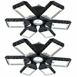 Buy 🎁 2-Pack LED Garage Lights, 160W Garage Light, 16000LM 6500K Garage Lights Ceiling Led Bulb With 6+1 Multi-Position Panels, Garage Led Light Fixtures,LED Shop Light For Garage,Basement, Workshop,Attic 🔔