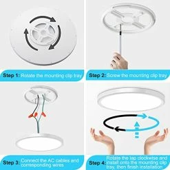 Top 10 🔔 6PACK 3200lm LED Flush Mount Ceiling Light, Super Slim 12 Inch LED Ceiling Light, 5000K Daylight LED Ceiling Light For Bedroom, Living Room, Dining Room (White, Six Pack) 🎁 -Lighting & Ceiling Fans Shop 51WeX7ztqwL