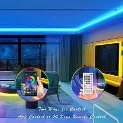 New ❤️ 100ft Led Lights For Bedroom, APP Control Music Sync Color Changing,Ultra Long RGB 5050 Led Strip Lights With 44Keys IR Remote For 🎄 Christmas Room Home Decoration 💯 -Lighting & Ceiling Fans Shop 51XHm9ARRuL