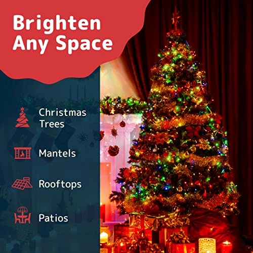 Best Pirce 🥰 Prextex ❄ Christmas Lights (20 Feet, 100 Lights) – Multi Color ❄ Christmas Tree Lights With Green Wire - Indoor/Outdoor Waterproof String Lights - Warm Multi Color Twinkle Lights 🔥 5 Best Pirce 🥰 Prextex ❄ Christmas Lights (20 Feet, 100 Lights) – Multi Color ❄ Christmas Tree Lights With Green Wire - Indoor/Outdoor Waterproof String Lights - Warm Multi Color Twinkle Lights 🔥 - Image 3