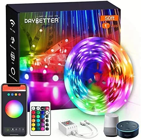 Best Sale 🌟 Smart WiFi Led Lights 100ft, Tuya App Controlled Led Strip Lights, Work With Alexa And Google Assistant, Timer Schedule Led Lights Strip, Color Changing Led Lights For Bedroom Party Kitchen Multicolor ⌛ 13 Best Sale 🌟 Smart WiFi Led Lights 100ft, Tuya App Controlled Led Strip Lights, Work With Alexa And Google Assistant, Timer Schedule Led Lights Strip, Color Changing Led Lights For Bedroom Party Kitchen Multicolor ⌛ - Image 11