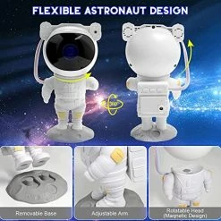 Hot Sale 😍 Star Projector Galaxy Night Light,Kids Room Decor Aesthetic, Adjustable Head Angle,Gift For Kids Adults Home Party Ceiling Decor 🎁 Christmas Gift (Astronaut) ✔️