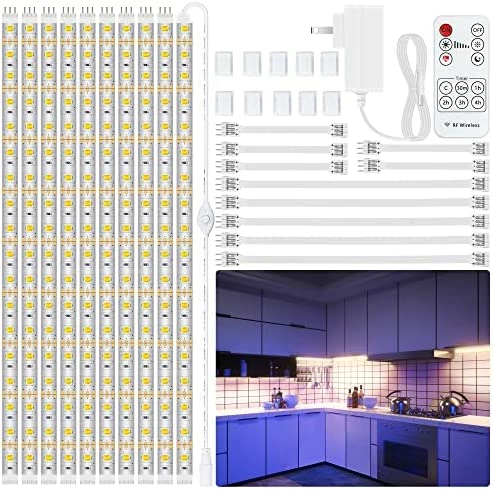 Best deal โ 8 PCS Under Cabinet Lighting Kit, Bright Under Cabinet Lights, Flexible Led Strip Lights With RF Remote And Power Adapter, For Kitchen Cabinets Shelf Desk Counter, 2700K Warm White, 13ft 4000k - Neutral White ๐ 7 Best deal โ 8 PCS Under Cabinet Lighting Kit, Bright Under Cabinet Lights, Flexible Led Strip Lights With RF Remote And Power Adapter, For Kitchen Cabinets Shelf Desk Counter, 2700K Warm White, 13ft 4000k - Neutral White ๐ - Image 5